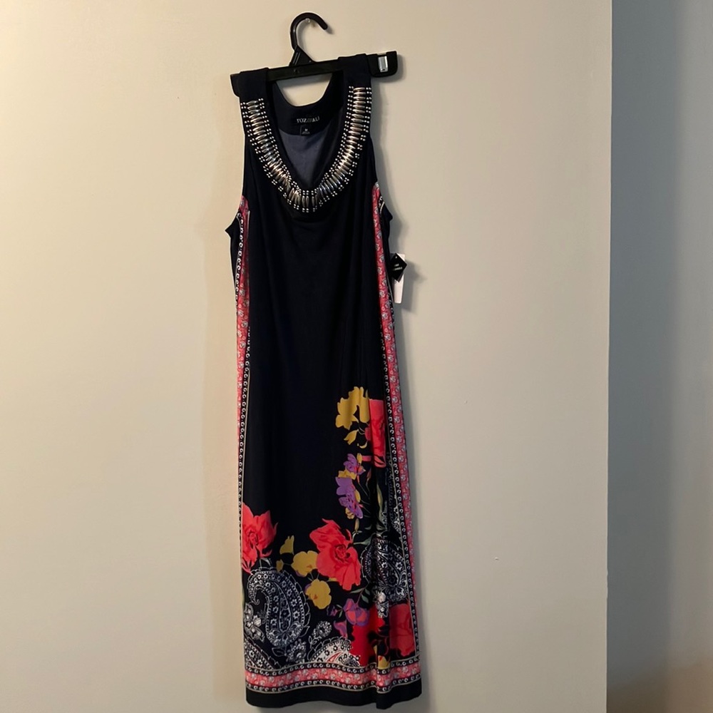 Black floral dress